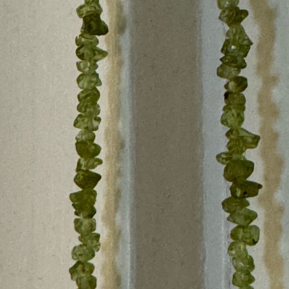 Genuine Peridot Bead Necklace